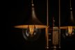 Kerti lámpa K-8127 fekete/arany - BOSTON