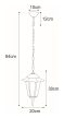 Kerti függeszték K-5009H fekete - STANDARD