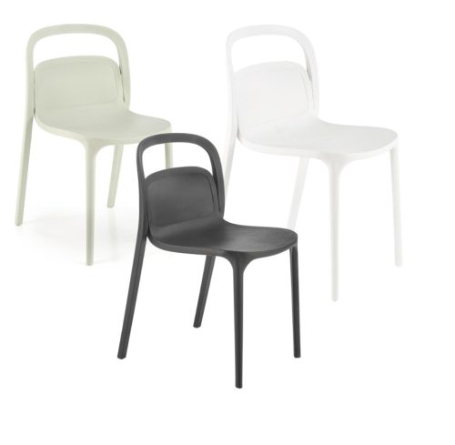 K490 szék, rakásolható, három féle színben